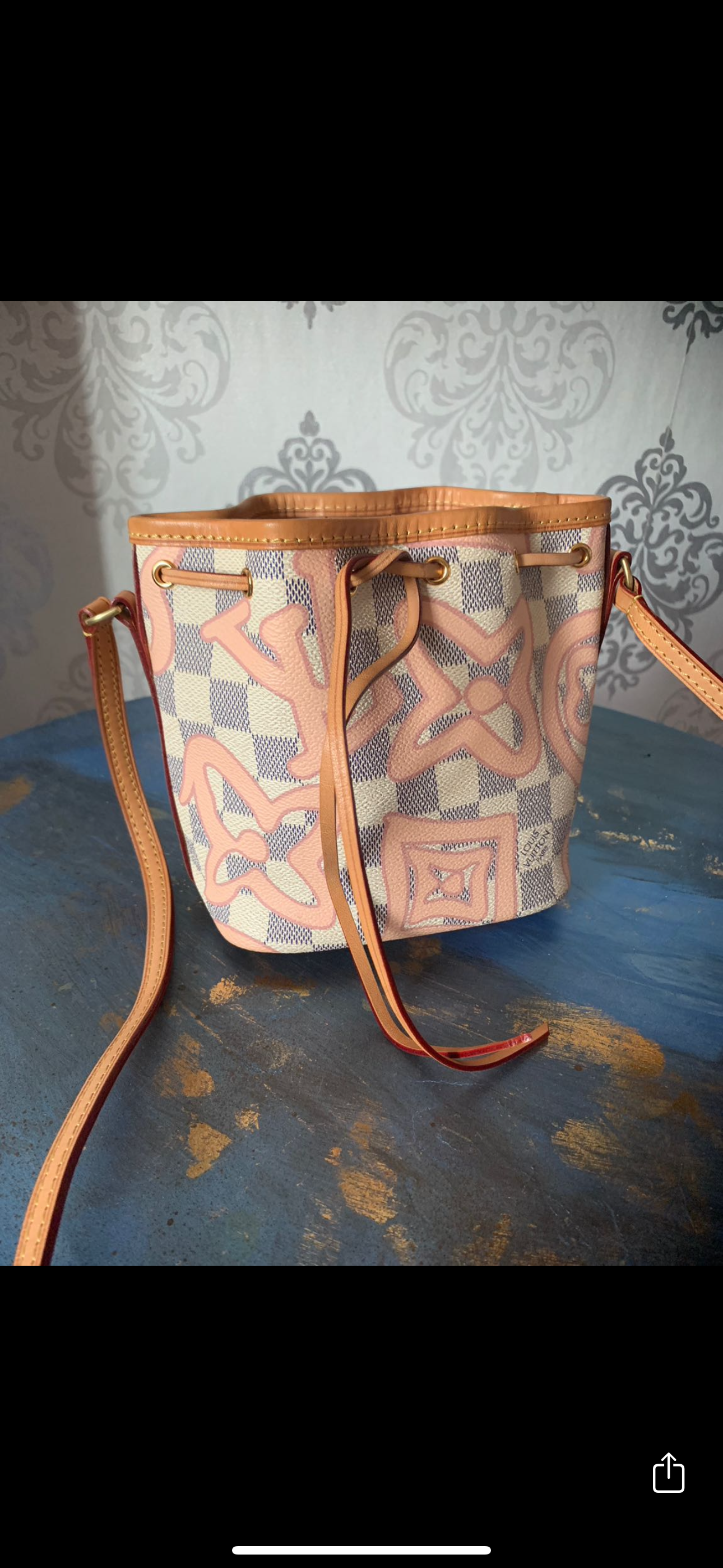 Louis Vuitton Nano Noe Damier Azur Tahitienne