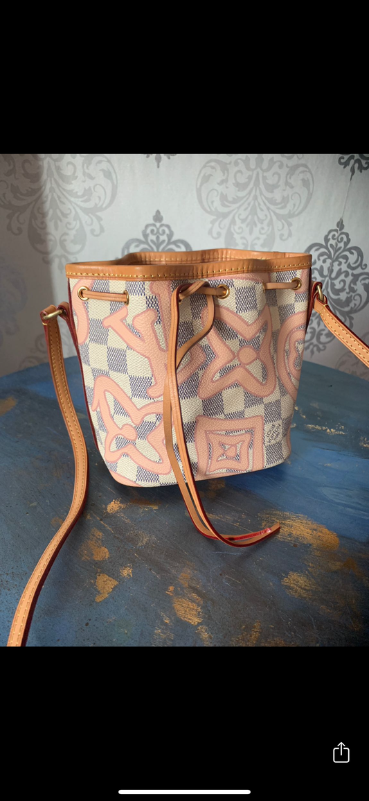 Louis Vuitton Nano Noe Damier Azur Tahitienne