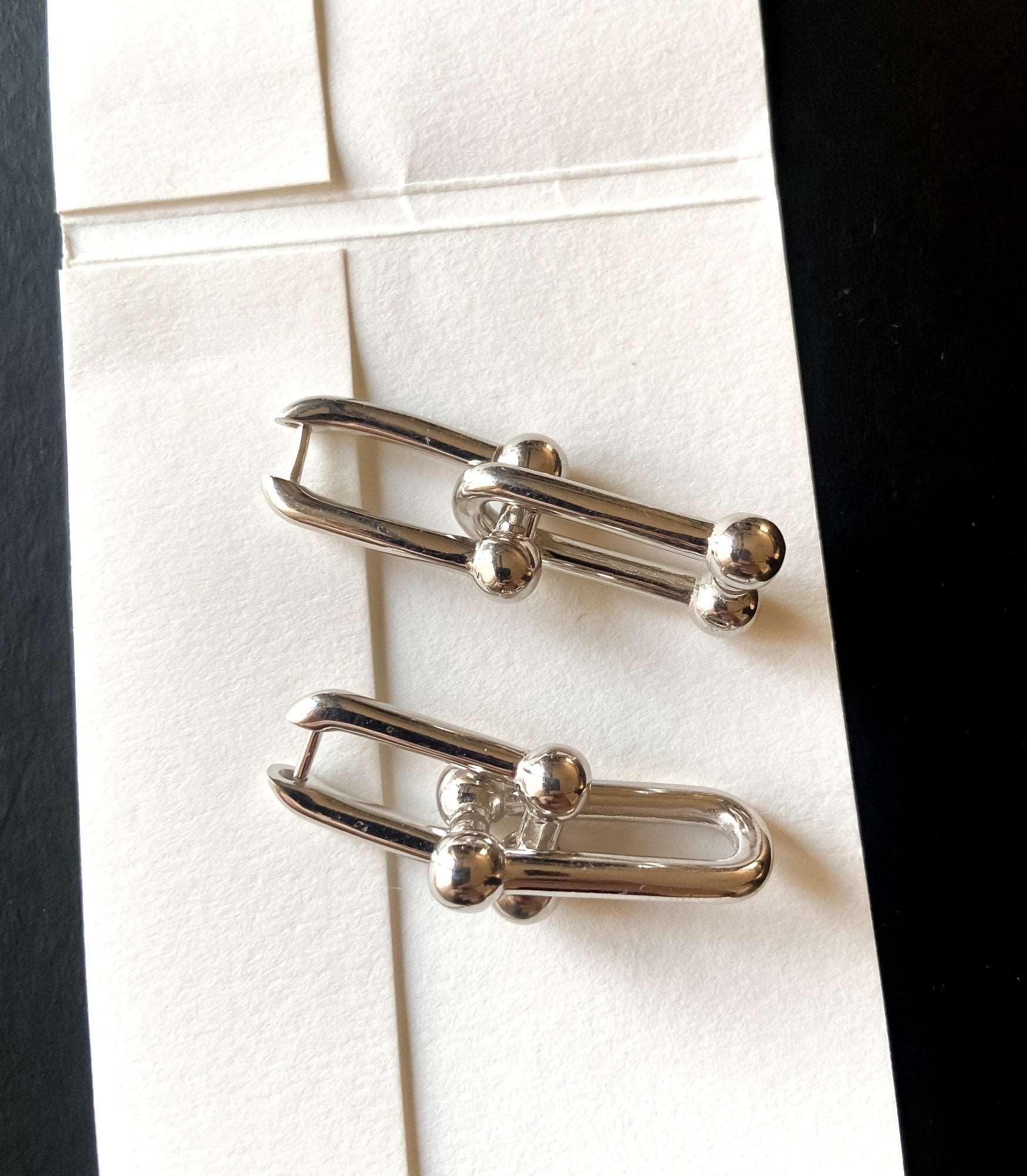 925 Sterling Silver Tiffany Co First Quality Earrings - Tracesilver