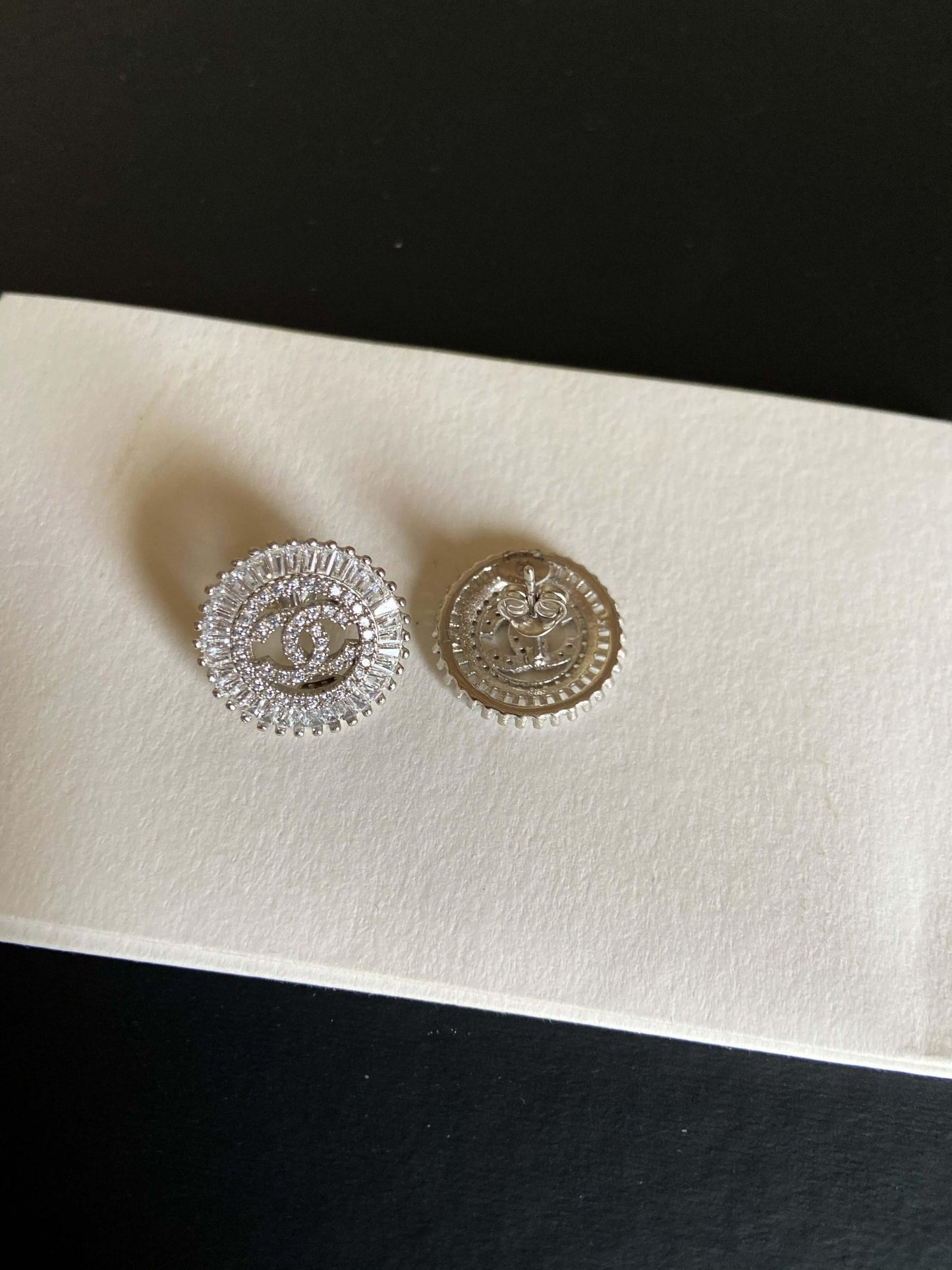 Authentic Chanel Jewelry 925 Sterling Silver Earrings - Tracesilver