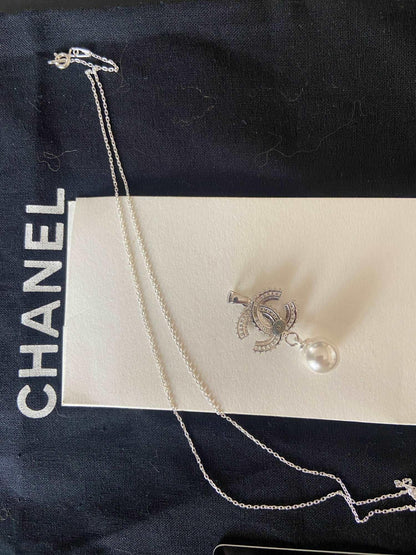 Authentic Chanel Jewelry 925 Sterling Silver Necklace - Tracesilver