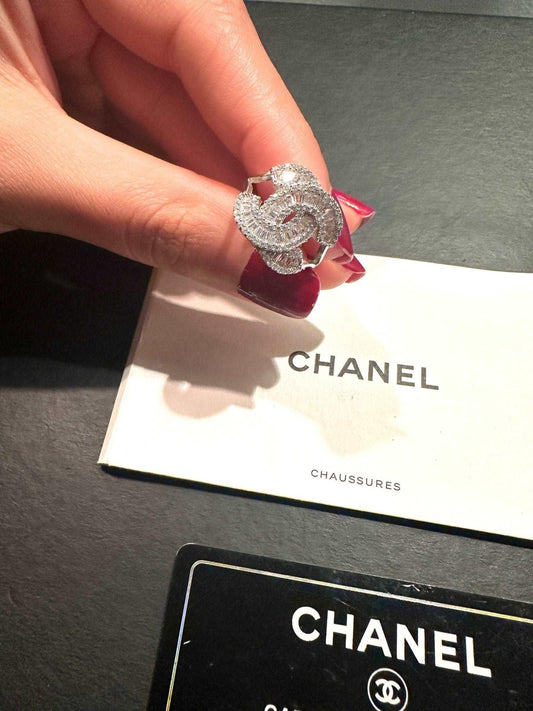 Authentic Chanel Ring 925 Sterling Silver - Tracesilver