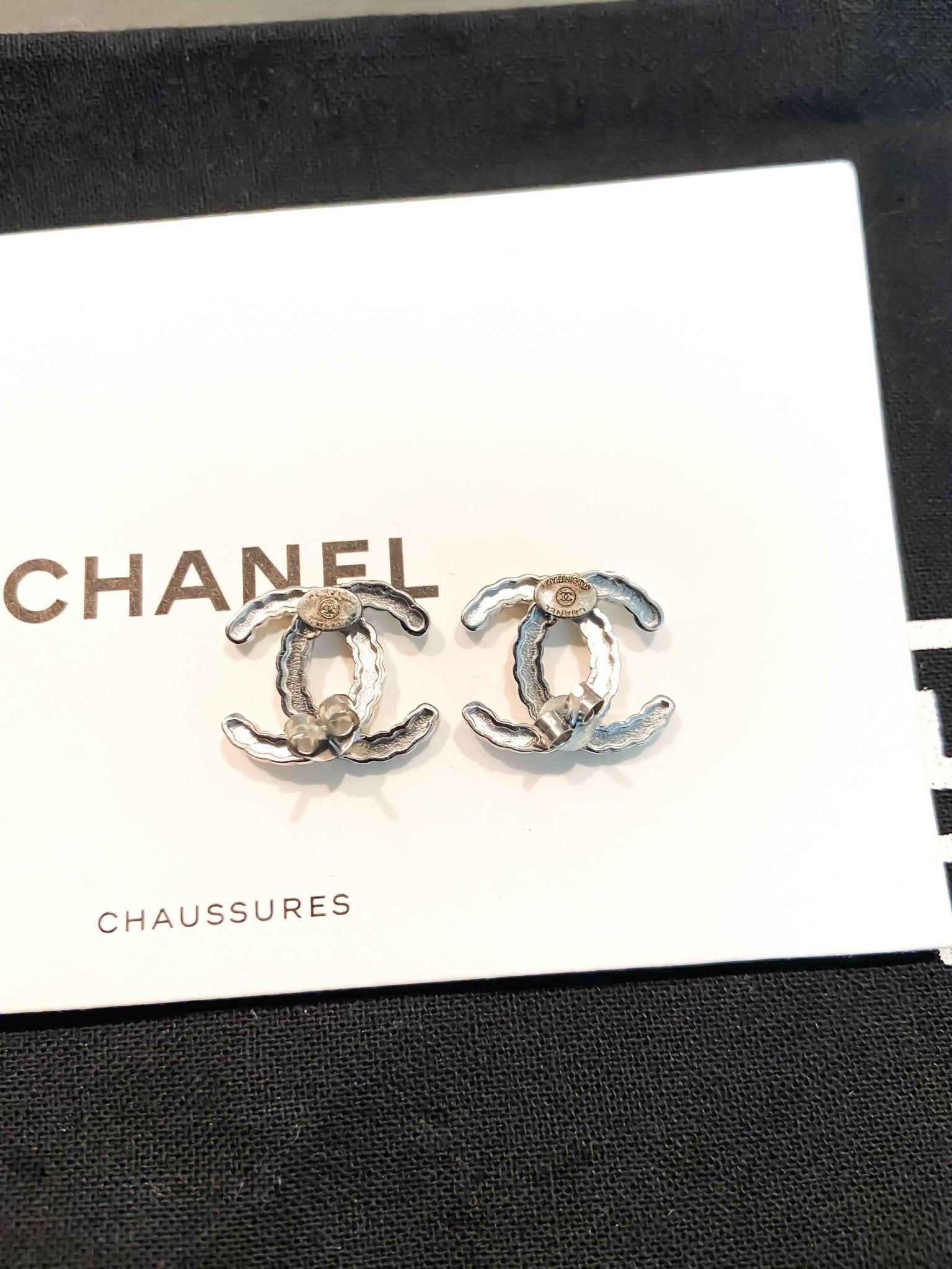 Authentic Chanel Earrings Logo Gold Studs Flower 21P Rare Sold Out | eBay