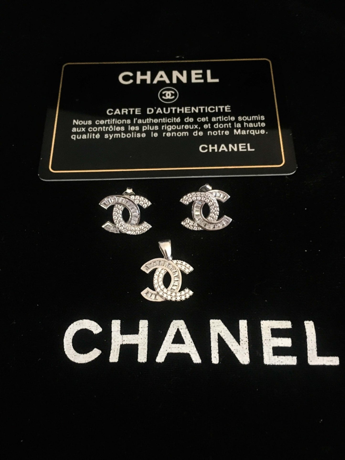 Chanel Jewelry 925 Sterling Silver Set - Tracesilver