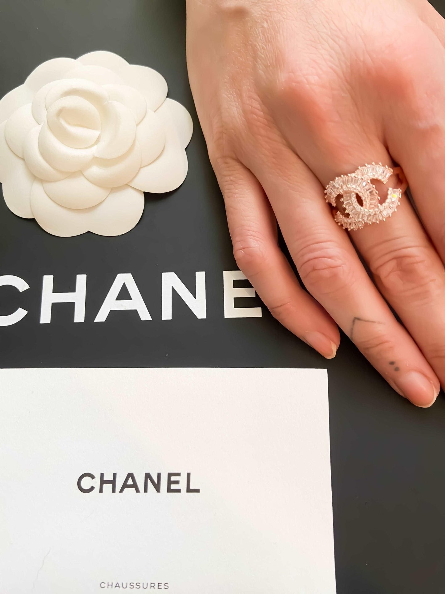 Chanel Luxury Jewelry 925 Sterling Silver Ring - Tracesilver