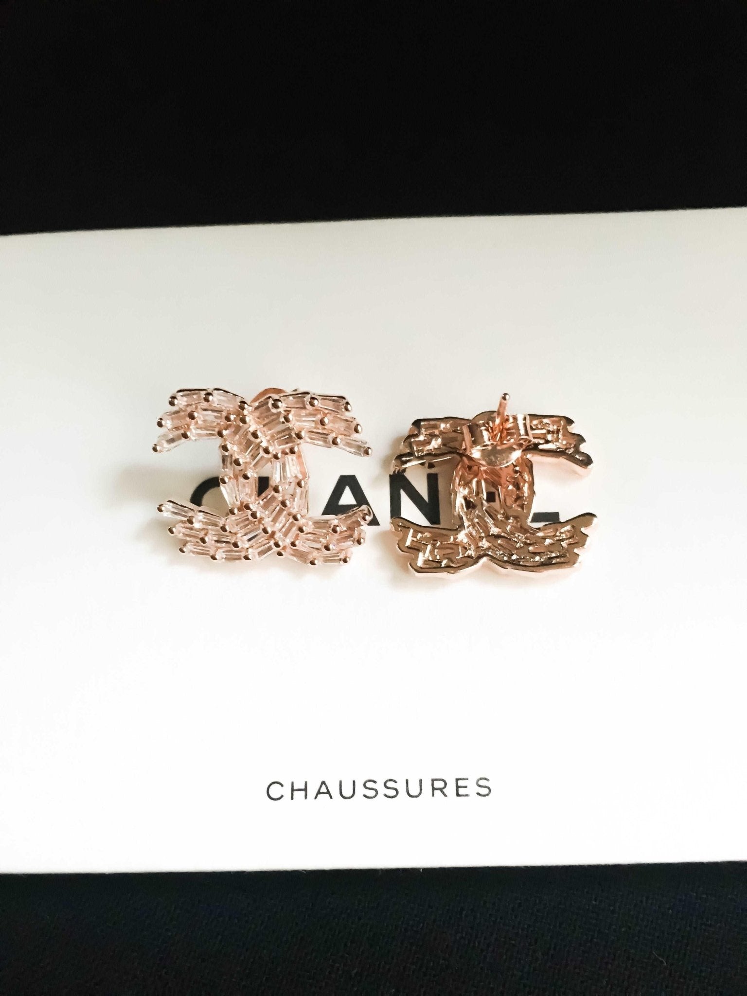 Chanel Stud Earrings Gold & Pink 23K | Unboxing on my Channel ❤︎ #chanel  #chanelearrings #23K - YouTube