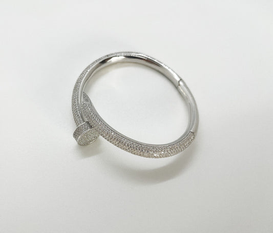 925 Sterling Silver Diamond Crumb Bracelet For Her