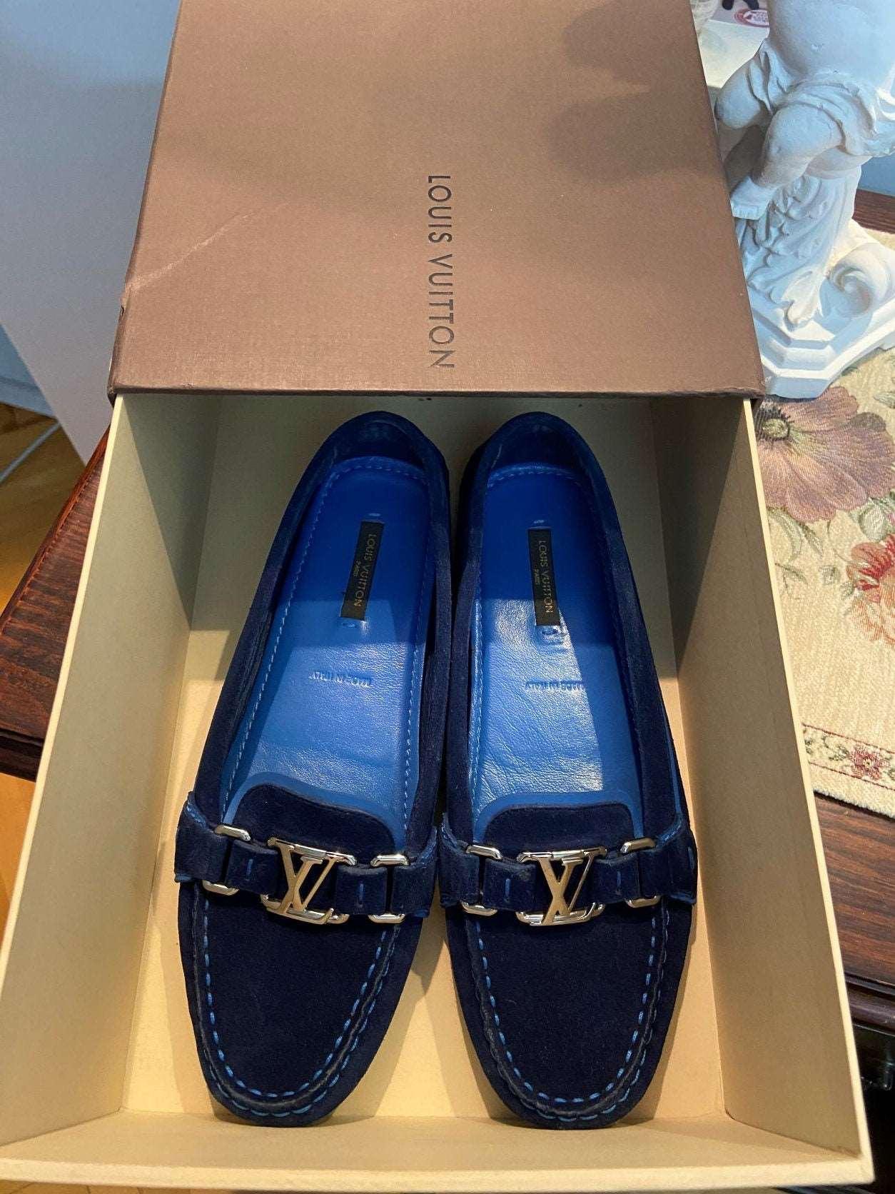 Royal blue louis 2025 vuitton loafers