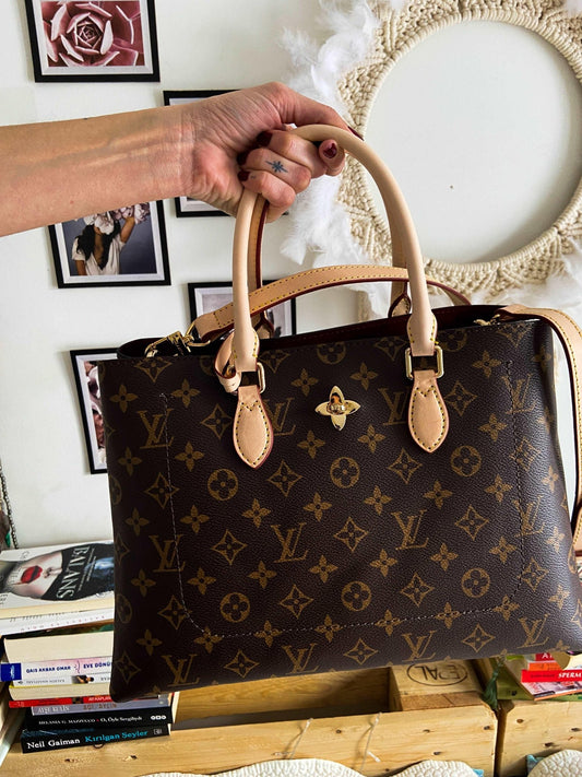 Louis Vuitton Monogram Flower 2 WAY TOTE Handbag For Women LVV - Tracesilver