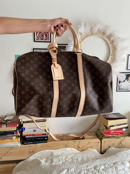 Louis Vuitton Monogram KEEPALL BANDOULİERE 50 Handbag For Women LVV - Tracesilver