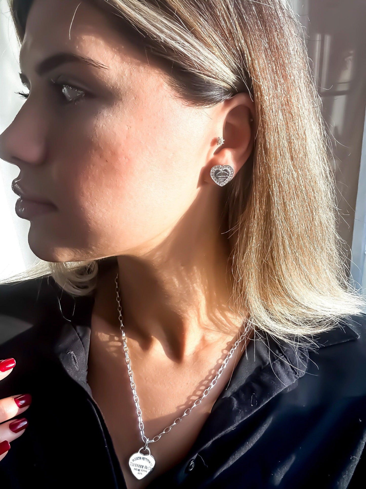 Tiffany&Co Luxury jewelry 925 sterling silver earrings