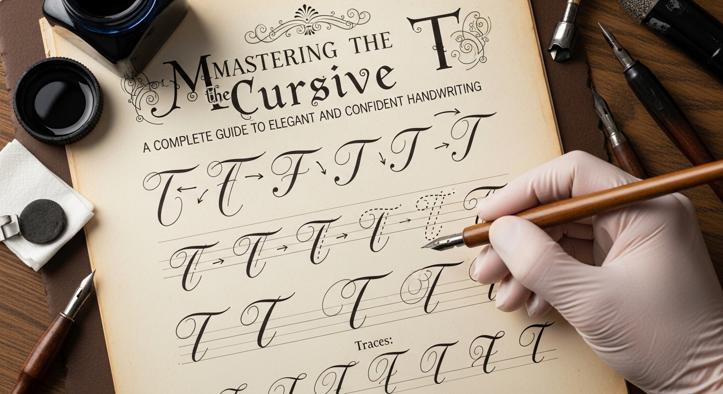 cursive t