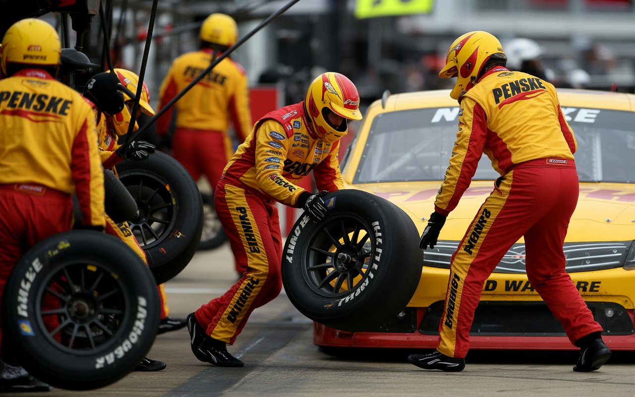 NASCAR Tire Transfer Penske Cody Ware