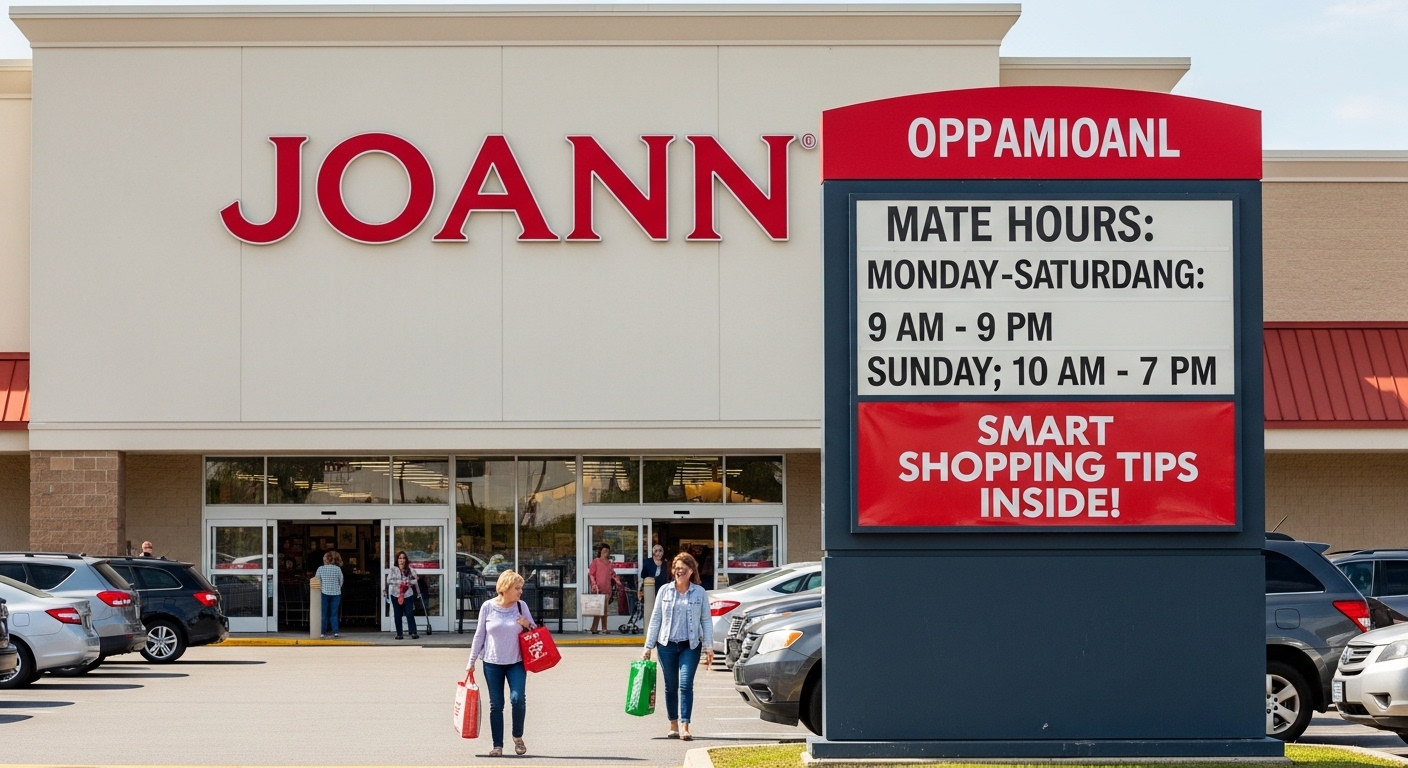 Joann Fabrics timings