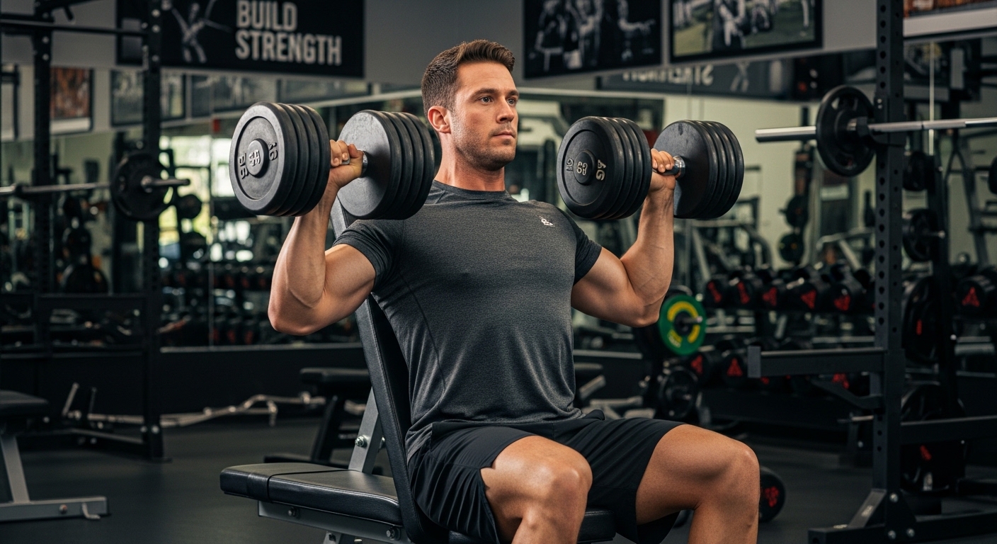 dumbbell shoulder press